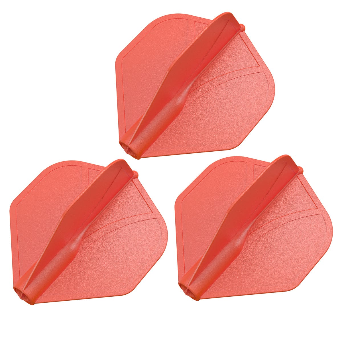 Shot Airfoil Molded Dart Flight Set - Red