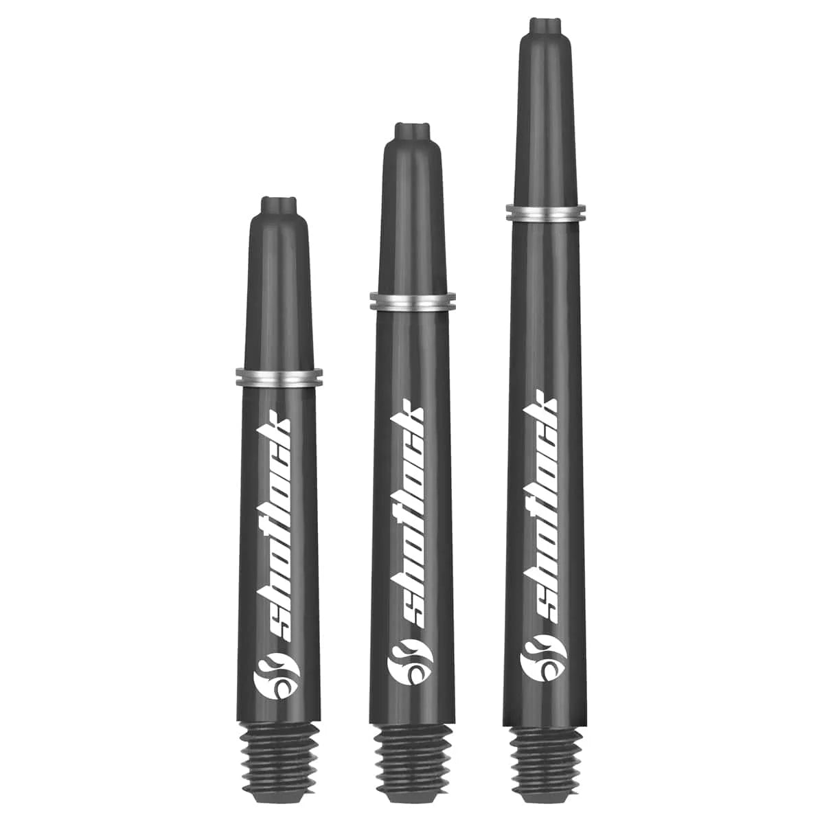 Shot Lock Dart Shafts - Black - Medium