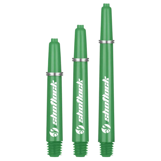 Shot Lock Dart Shafts - Green - Medium