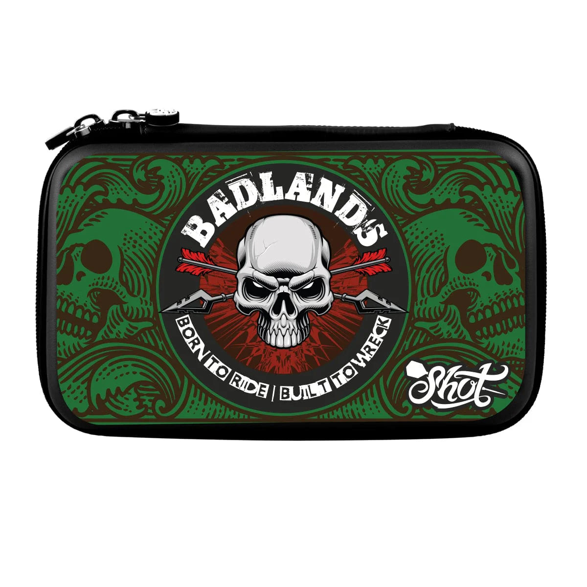 Shot Badlands - Green Tactical Darts Case-Two Set Dart Wallet