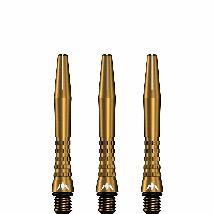 Mission Atom13 Aluminum Shafts - Anodized Metal Stems - Gold - Short