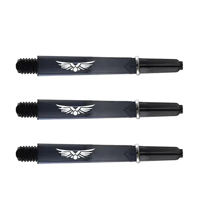 Shot Eagle Claw Dart Shafts - Clear Black - In Between