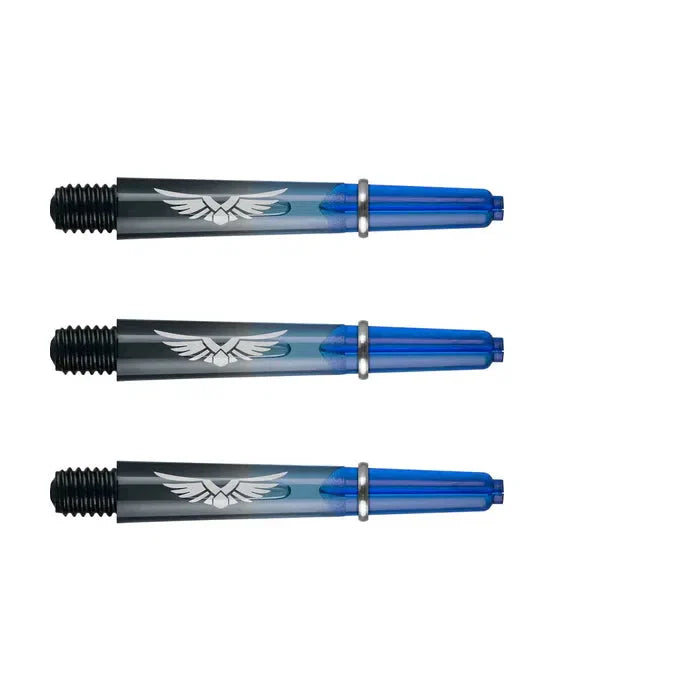 Shot Eagle Claw Dart Shafts - Blue/Black - Short