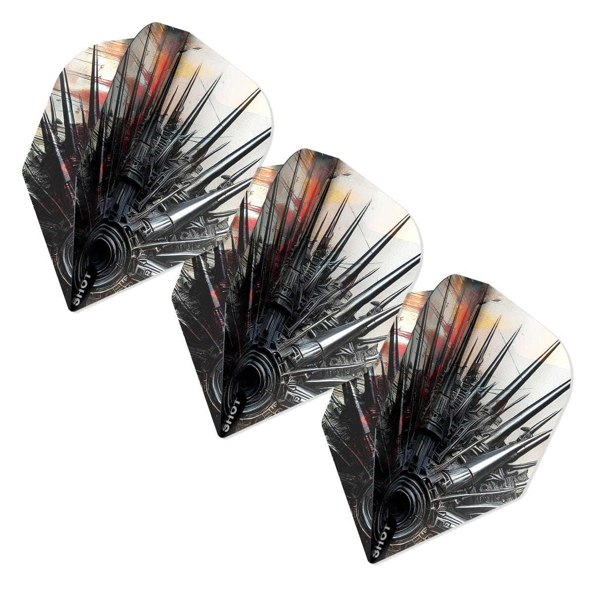 Shot Gnarly Smasha Dart Flight Set Small Standard