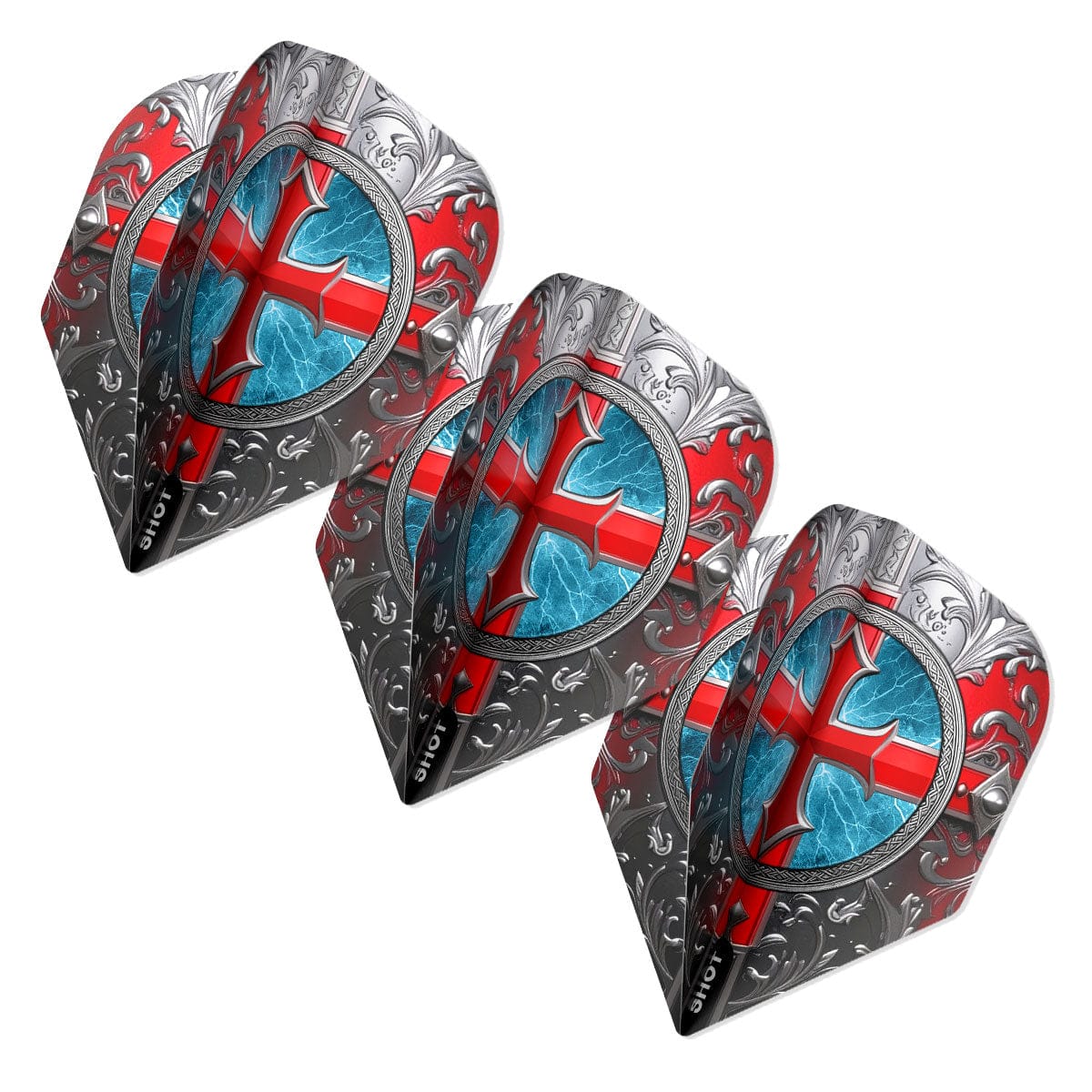 Shot Future Knights St George Dart Flight Set Small Standard