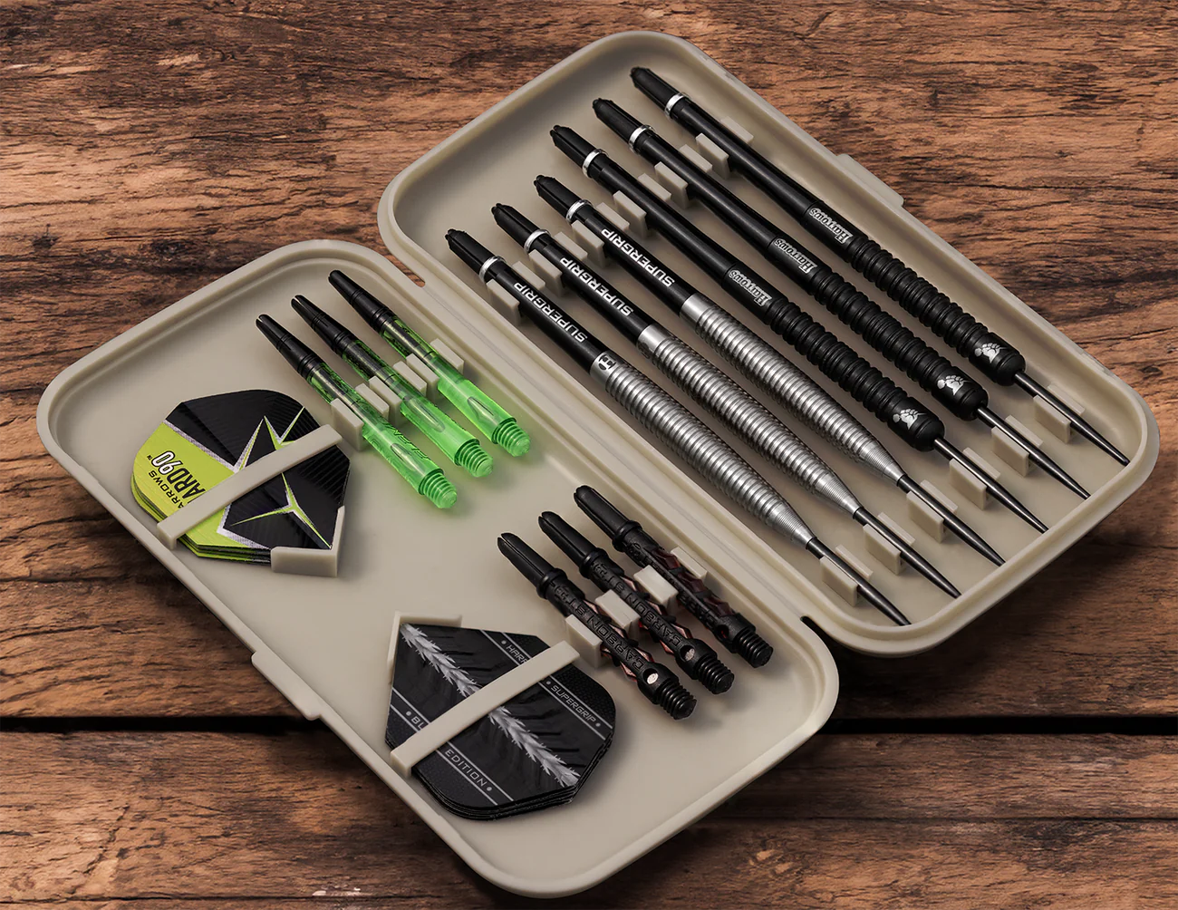 Harrows Slimcase 6 Darts Holder - Pocket Sized - Stone Gray