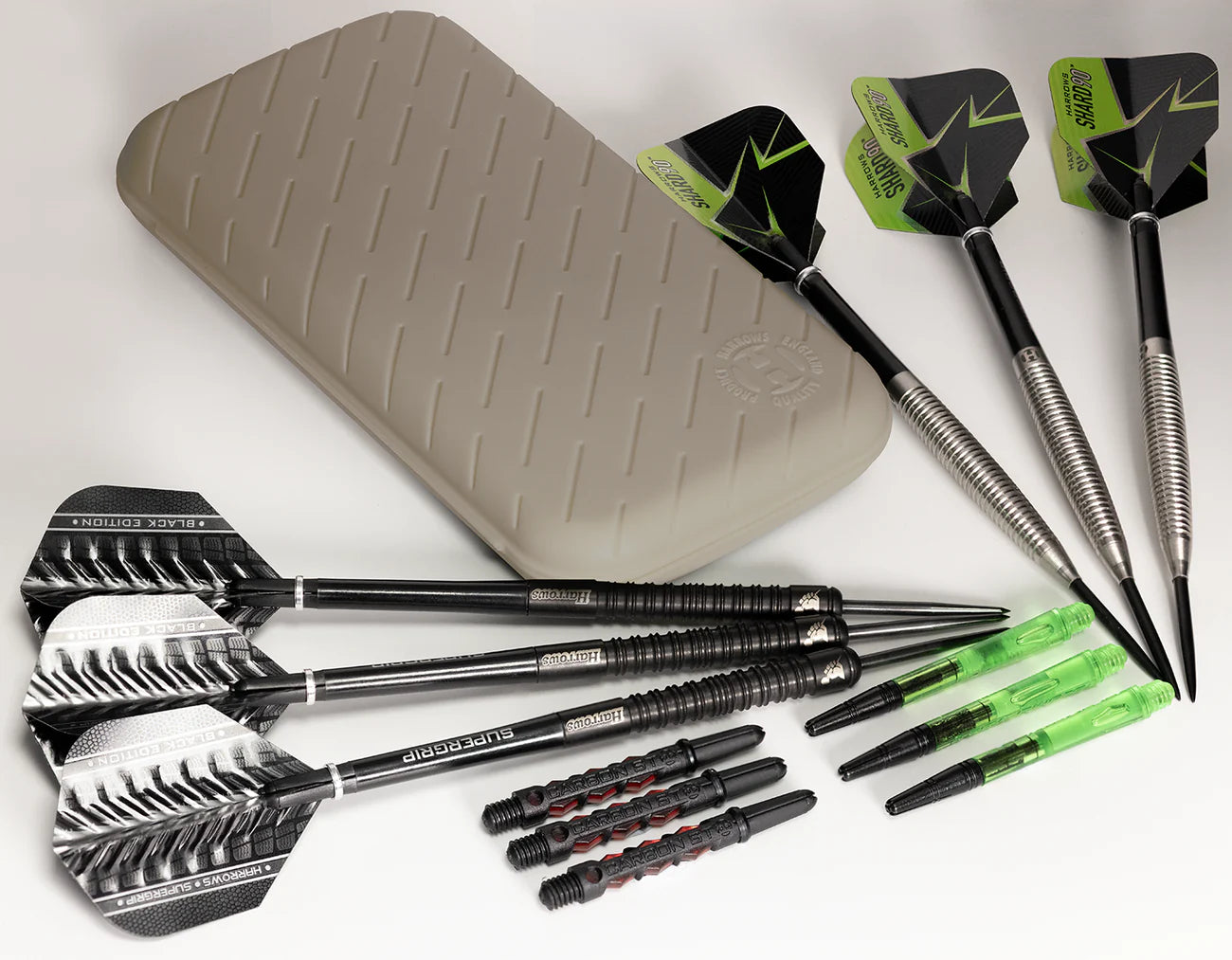 Harrows Slimcase 6 Darts Holder - Pocket Sized - Stone Gray