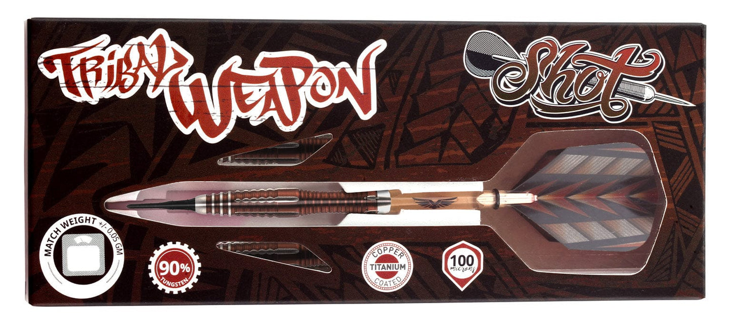 Shot Tribal Weapon 1 Soft Tip Dart Set-90% Tungsten-19gm