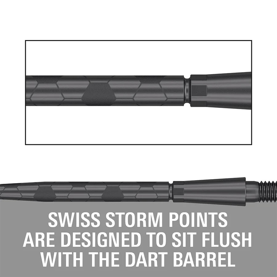 Target Swiss Storm Onyx Steel Point - Black 35mm