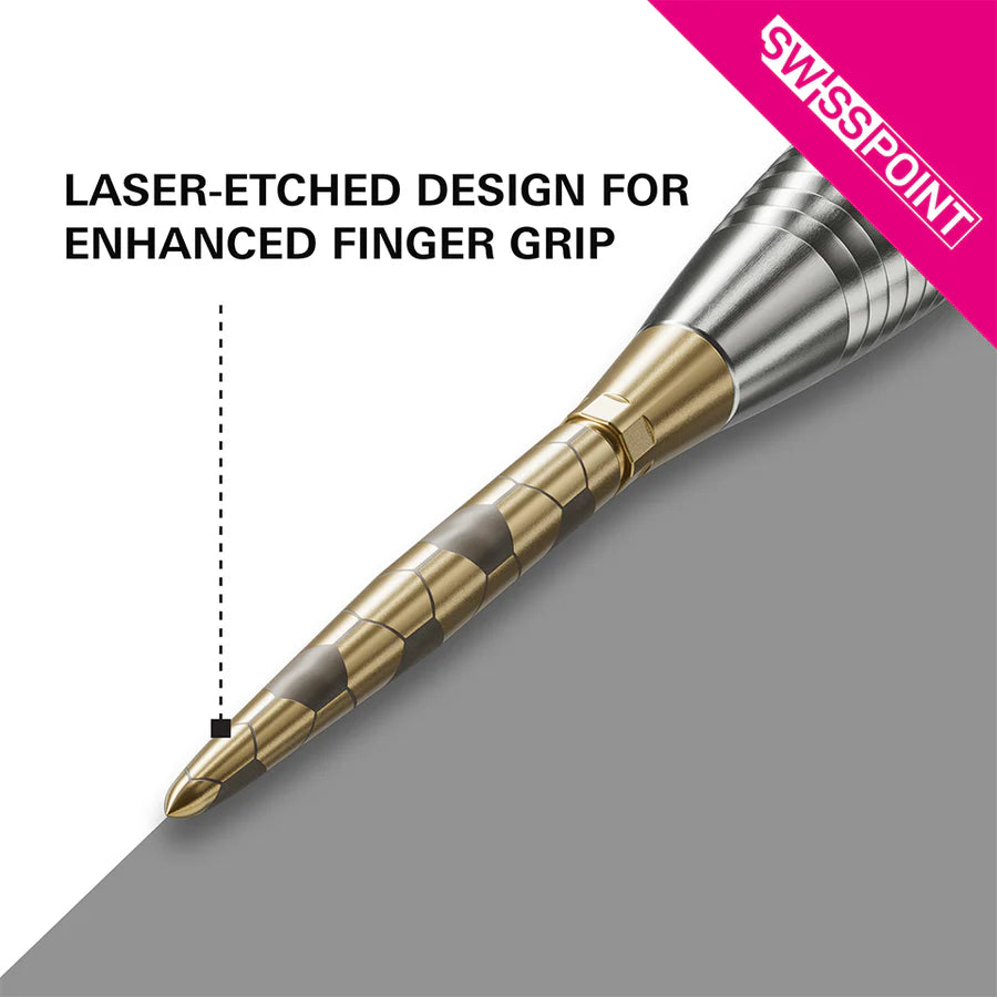 Target Swiss Storm Onyx Steel Point - Gold 35mm
