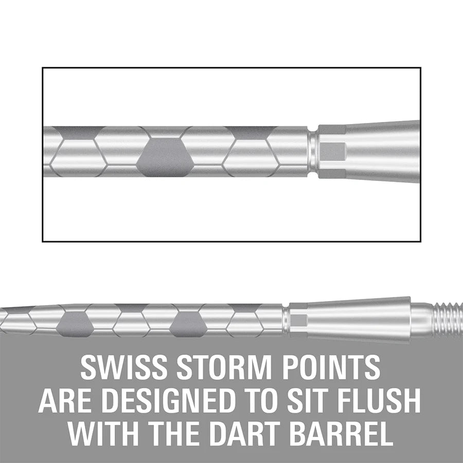 Target Swiss Storm Onyx Steel Point - Silver 35mm