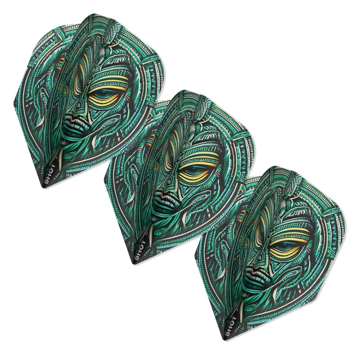 Shot Tribal Weapon Toki Dart Flight Set Small Standard