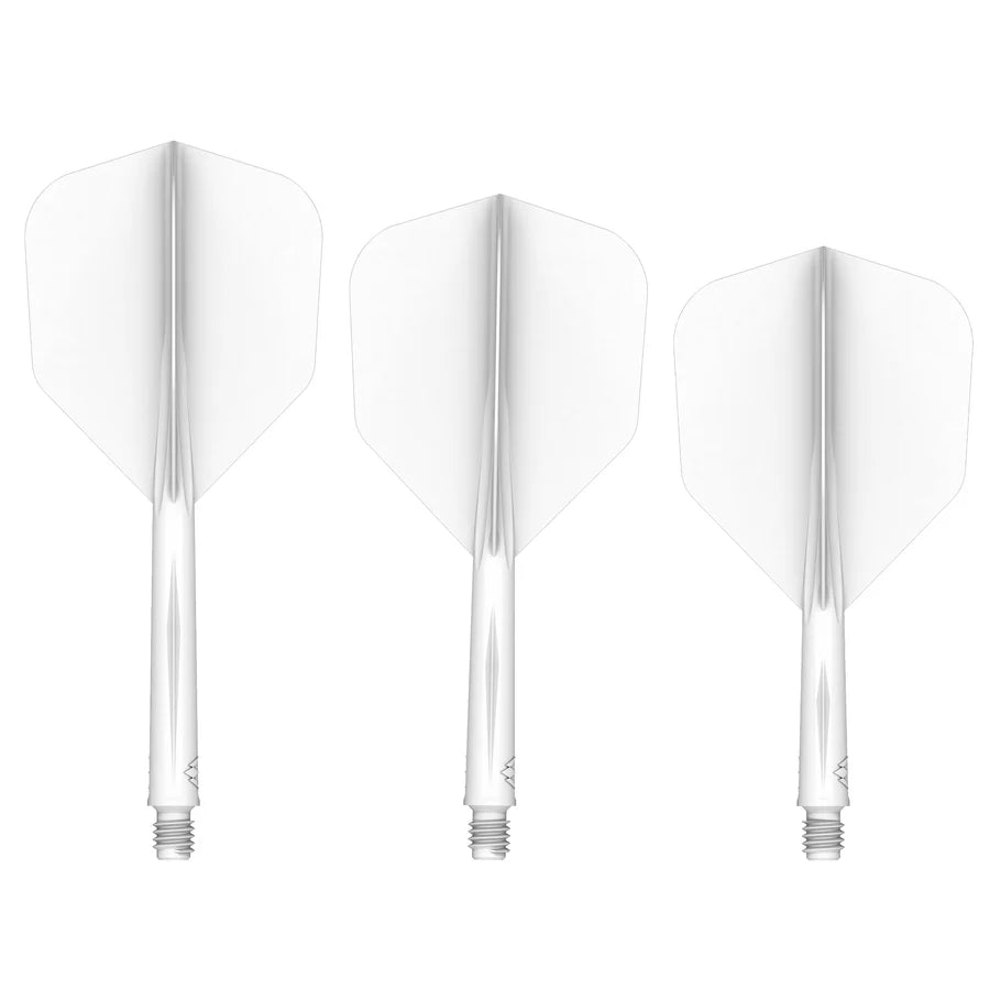 Mission Force 90 - Molded Flight & Shaft System - White - Standard No6 - Short