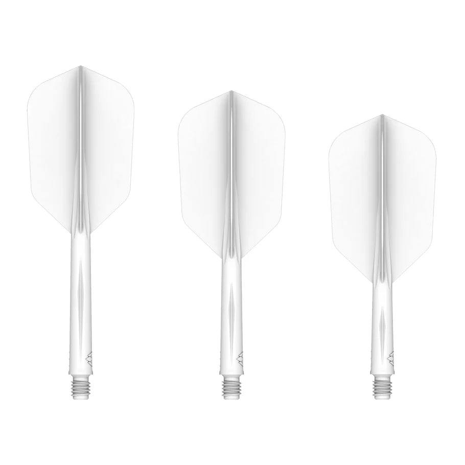 Mission Force 90 - Molded Flight & Shaft System - White - Slim Tweenie