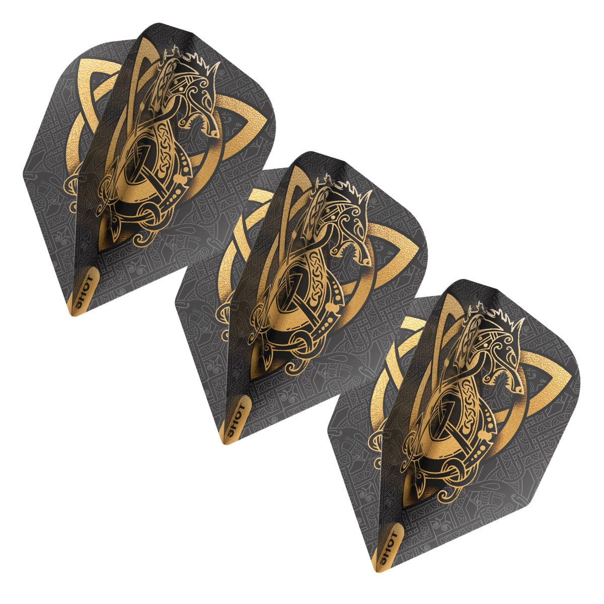 Shot Viking Wolf Dart Flight Set Small Standard