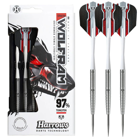 Harrows Wolfram - Steel Tip Darts - 97% Tungsten - 21g