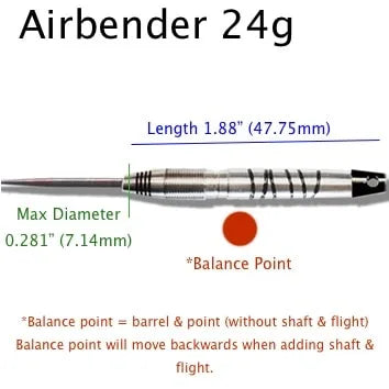 Voks Darts Airbender – EL-C Steel Tip 24g