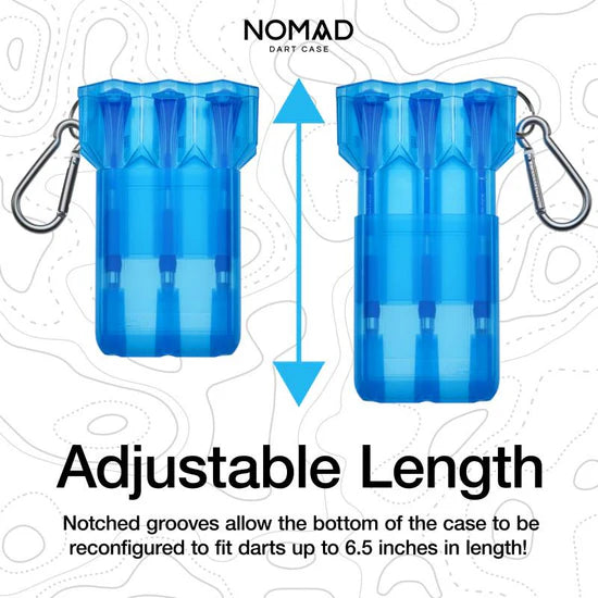Casemaster Nomad Adjustable Dart Case Neon Blue
