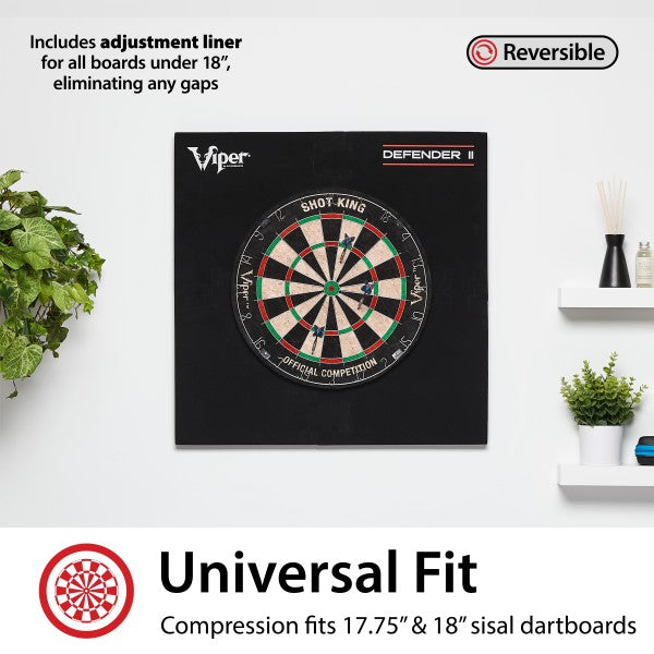 Viper Wall Defender II Dartboard Surround - Black