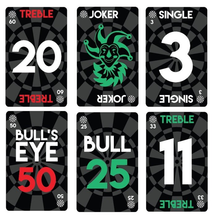 Bull's NL Deal a Dart Card Game