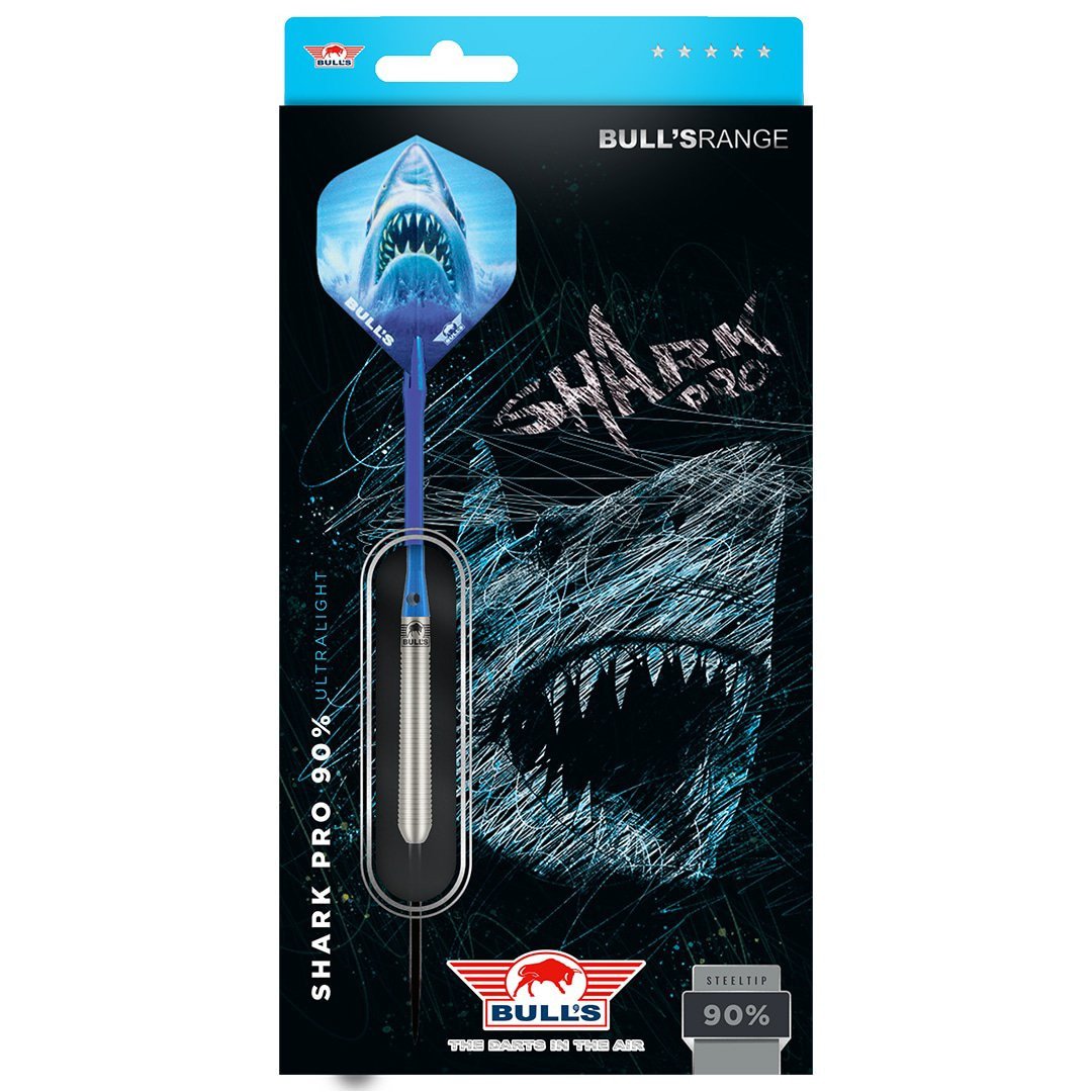 Bull's NL Shark Pro Ultralight 90% Tungsten 19 gram Steel Tip Dart Set