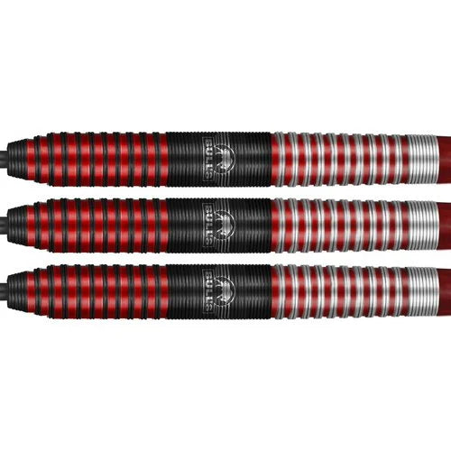 Bull's NL Phantom Grip Red 90% Tungsten 23 gram Steel Tip Dart Set