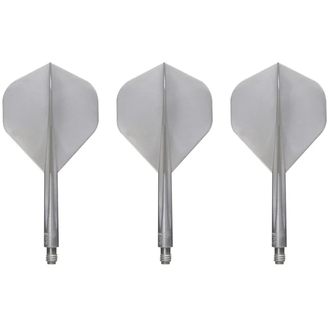 CONDOR AXE DART FLIGHT SYSTEM FLIGHTS - STANDARD - MEDIUM - METALLIC PEARL SILVER