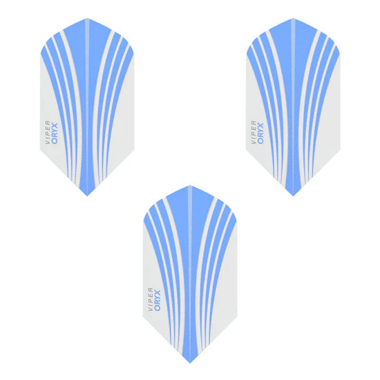 Viper V-100 Flights Oryx Slim Blue/White Dart Flights