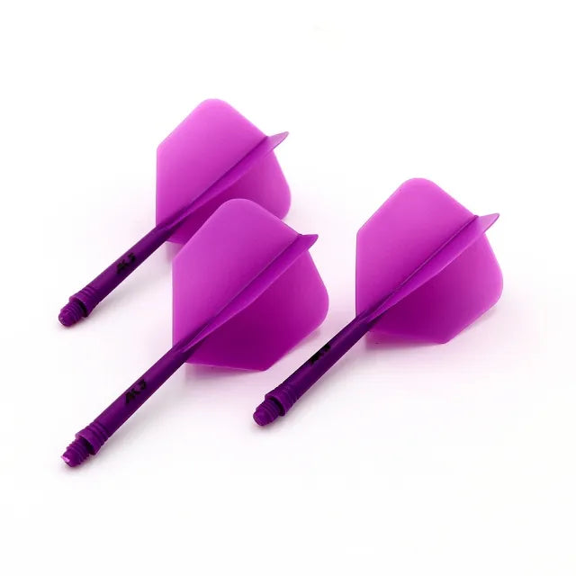 CUESOUL ROST AK5 Integrated Dart Shaft & Flight - Big Wing Shape - Short - Purple