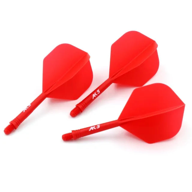CUESOUL ROST AK5 Integrated Dart Shaft & Flight - Standard Shape - Medium - Red