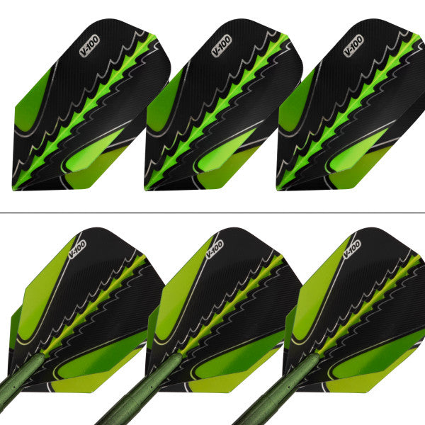 Viper Black Flux 90% Tungsten Steel or Soft Tip Conversion Darts Green 20g