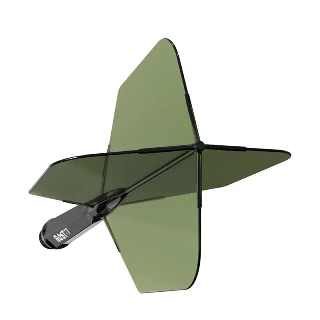 CUESOUL ROST 77 Integrated Dart Shaft & Flight - Big Wing Shape - Medium - Transparent Dark Green