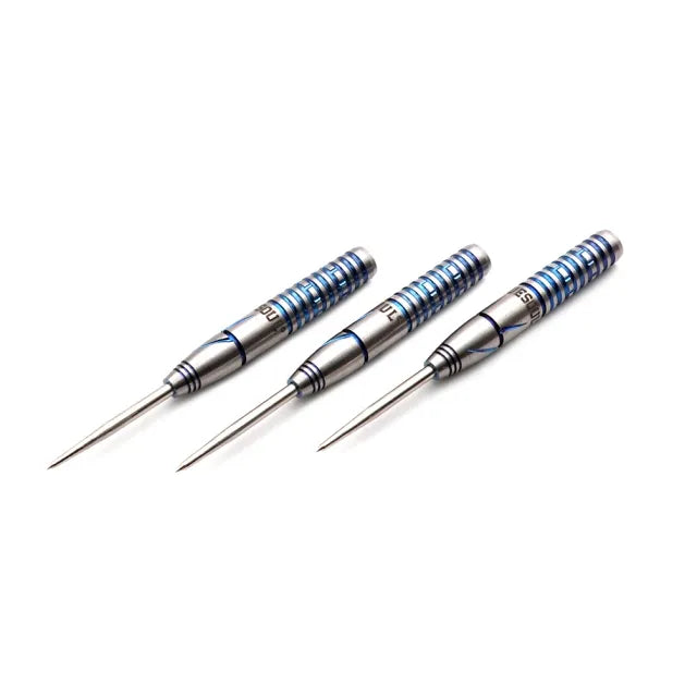 CUESOUL Blue Gem Stone 22 gram 90% Tungsten Steel Tip Dart Set w/ ROST Flights