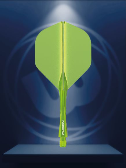 Winmau Fusion Integrated Flight & Shaft Dark Yellow Intermediate