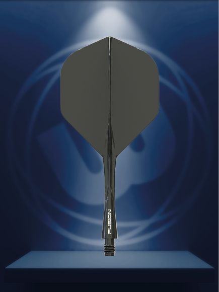 Winmau Fusion Integrated Flight & Shaft Dark Black Intermediate