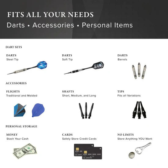 Casemaster Select Black Nylon Dart Case