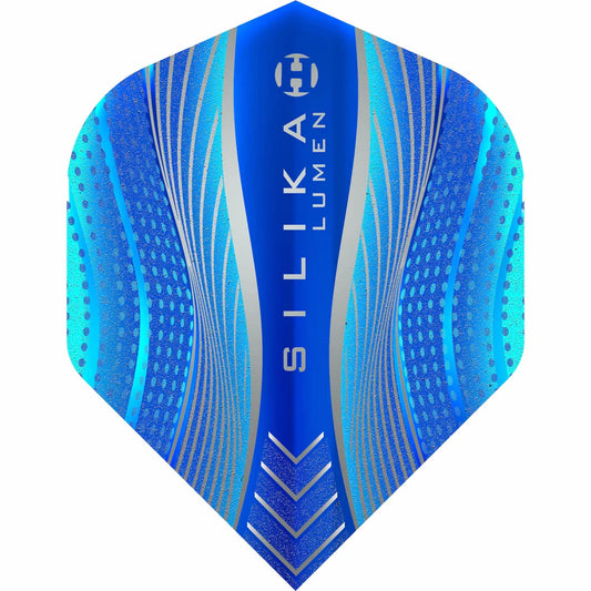 Harrows Silika Lumen - Patented Tough Crystalline Coated Blue - No2 Standard Dart Flights