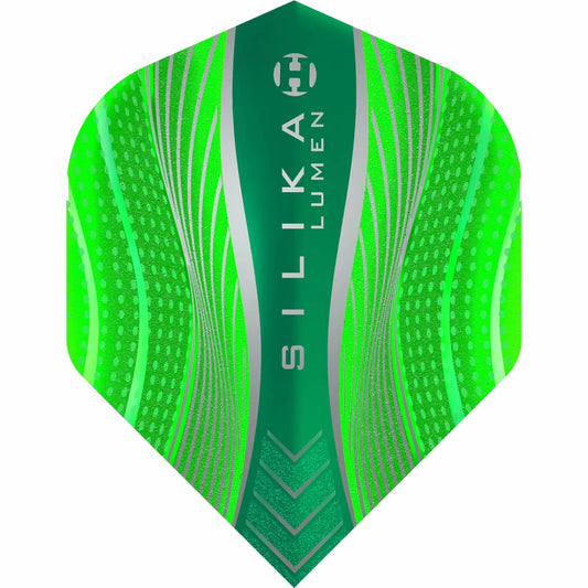 Harrows Silika Lumen - Patented Tough Crystalline Coated Green - No2 Standard Dart Flights