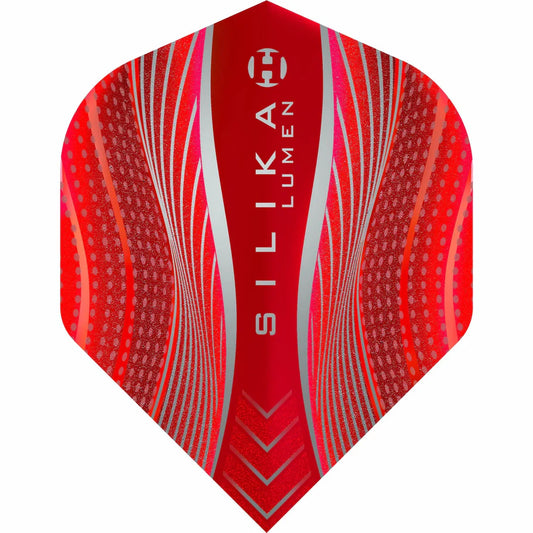 Harrows Silika Lumen - Patented Tough Crystalline Coated Red - No2 Standard Dart Flights