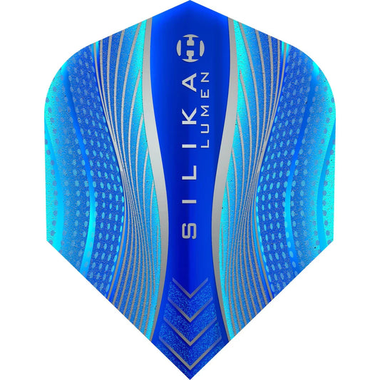 Harrows Silika Lumen - Patented Tough Crystalline Coated Blue - No6 Standard Dart Flights