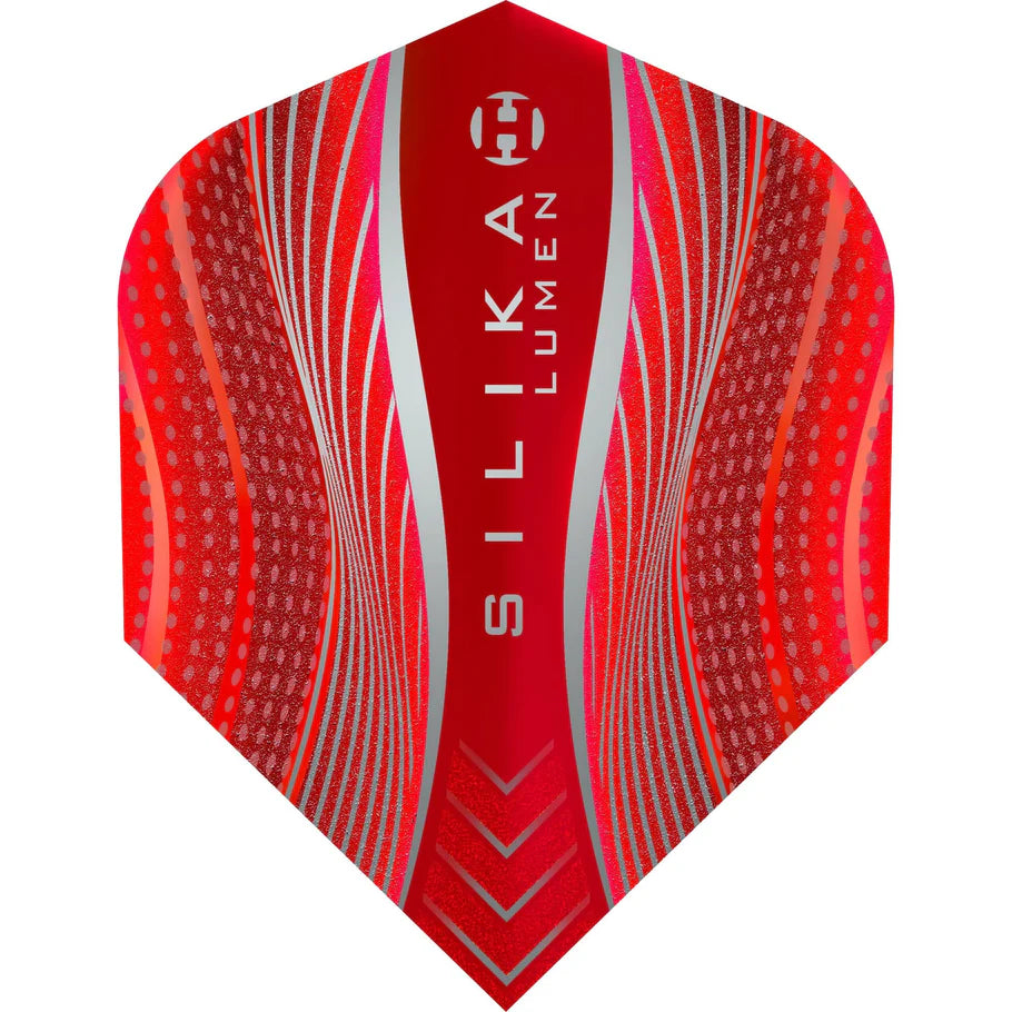 Harrows Silika Lumen - Patented Tough Crystalline Coated Red - No6 Standard Dart Flights