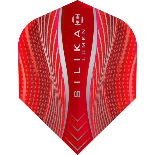 Harrows Silika Lumen - Patented Tough Crystalline Coated Red - No6 Standard Dart Flights