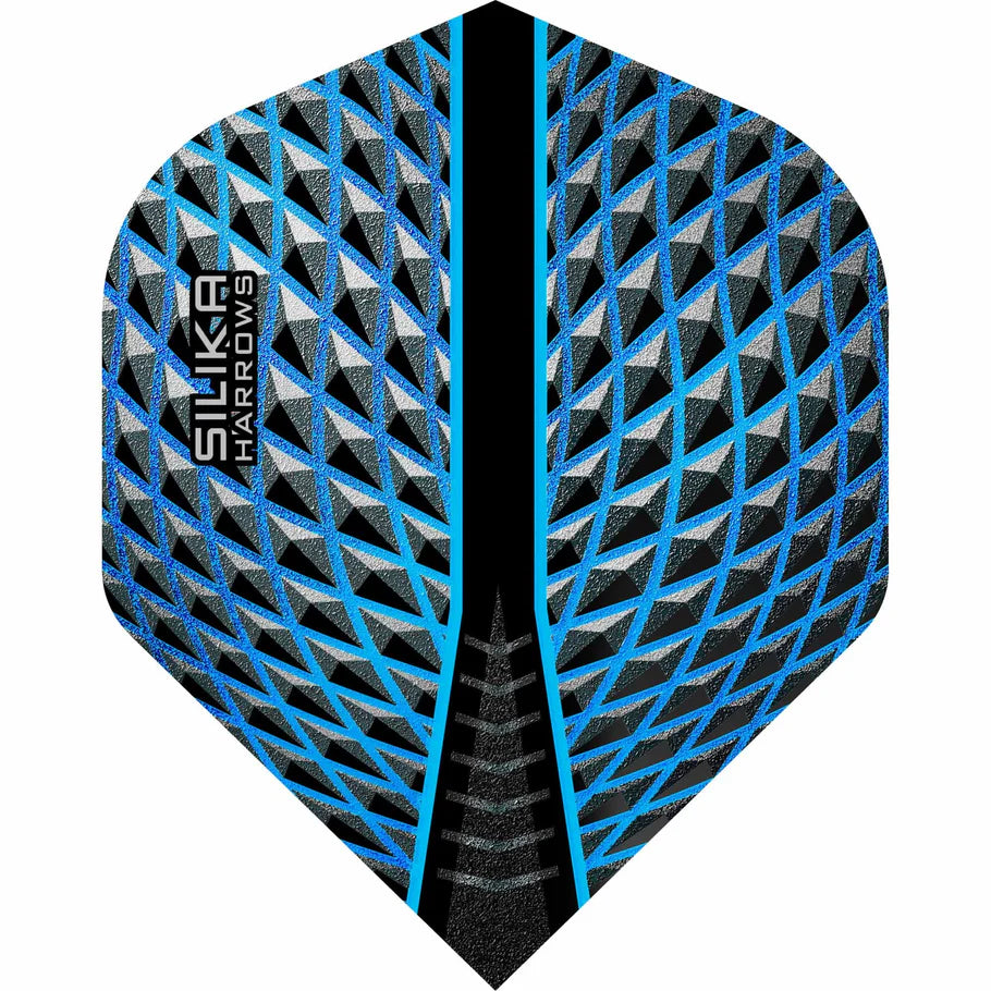 Harrows Silika - Patented Tough Crystalline Coated Aqua Blue - No2 Standard Dart Flights