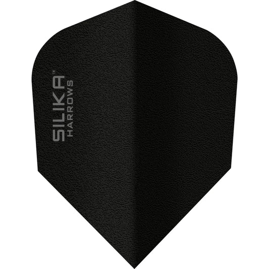 Harrows Silika - Patented Tough Crystalline Coated Black - No6 Standard Dart Flights