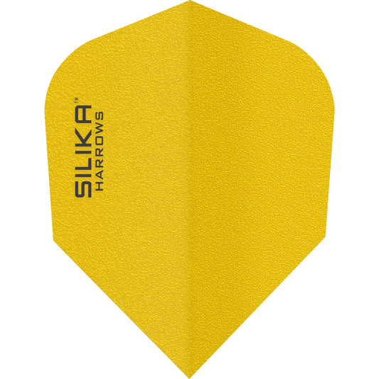 Harrows Silika - Patented Tough Crystalline Coated Yellow - No6 Standard Dart Flights