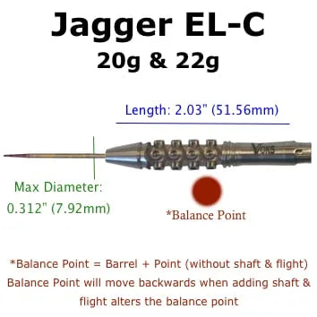 Voks Darts Jagger – EL-C Steel Tip 22g