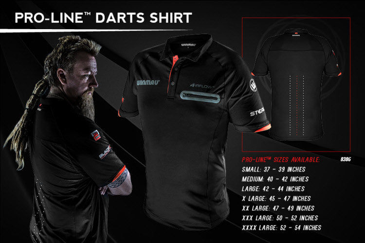 Winmau Blade 5 Dual Core Pro-Line Dart Shirt - Double Extra Large (2XL)