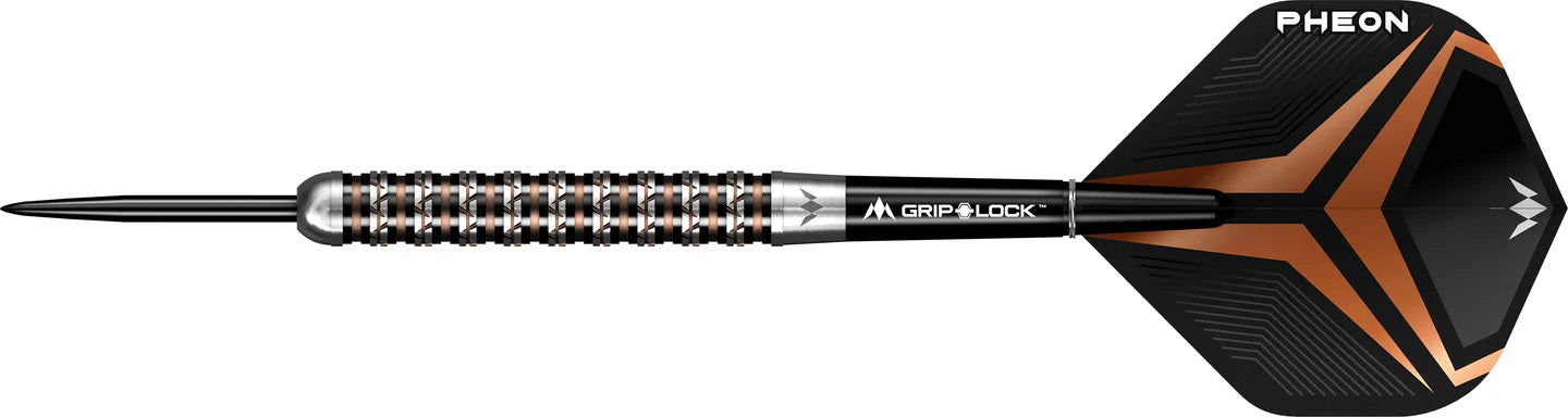 Mission Pheon Darts - Steel Tip Electro - Black & Bronze - 90% Tungsten - 24g