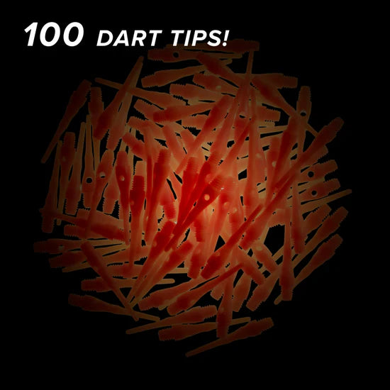 Viper Tufflex Tips III 2BA 100Ct Soft Dart Tips - Neon Orange