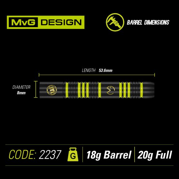 MVG Ambition 20 gram Brass SOFT TIP